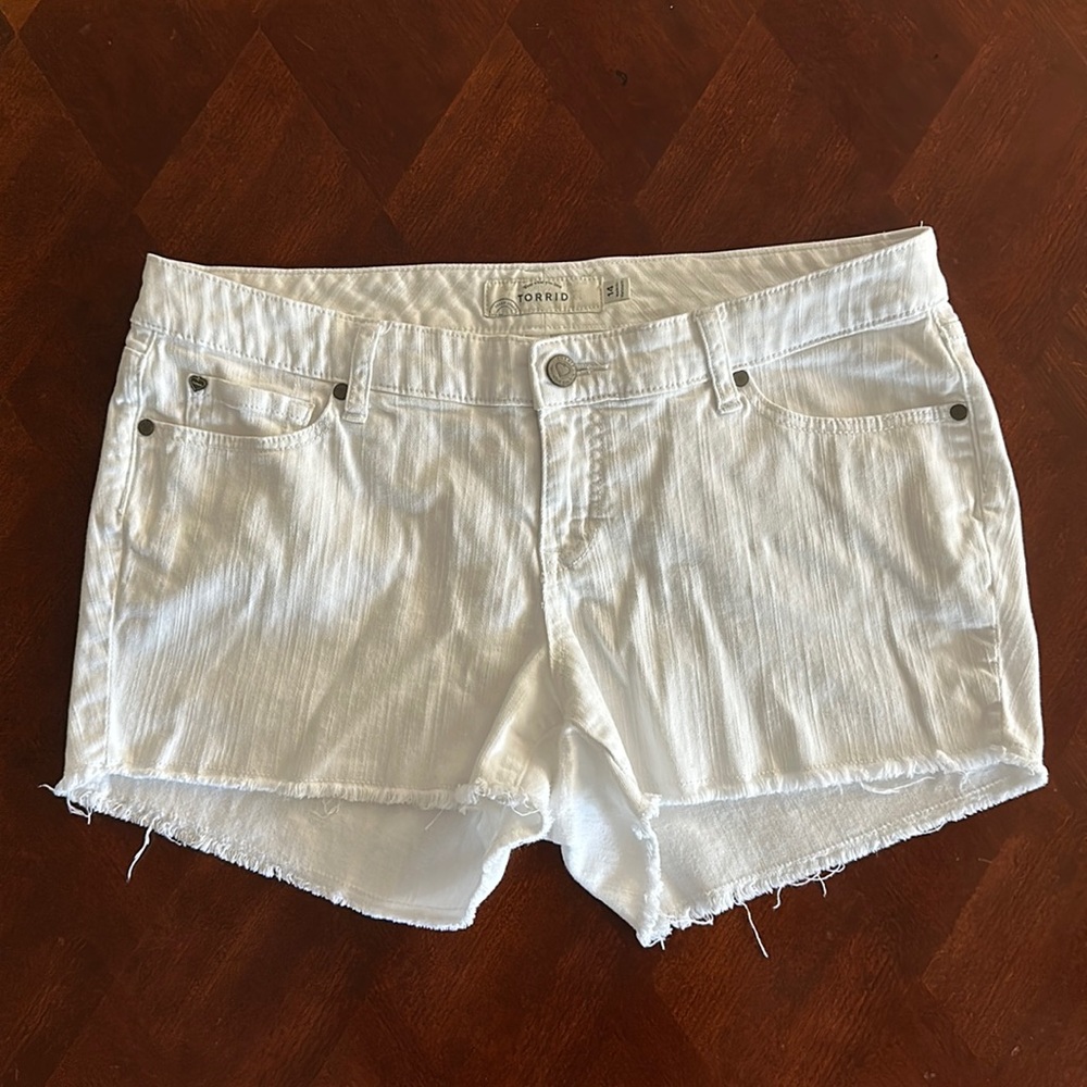 Torrid White Shorts